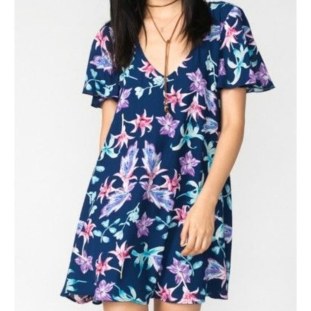 Show Me Your Mumu Navy Floral Kylie Dress